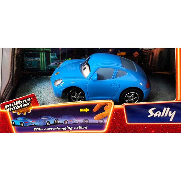 Disney Pixar Cars Supercharged Pullbax Motor SALLY, New, See Pics/Descr. - Picture 2 of 4